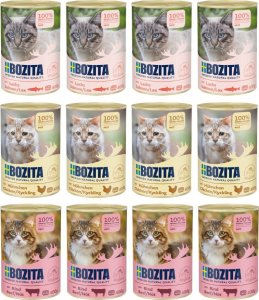 Bozita BOZITA - Karma mokra dla kota MIX SMAKÓW 12x400g 1