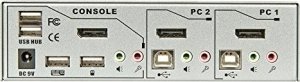 Przełącznik Lindy Adap Lindy Switch DP 2-Port KVM 2