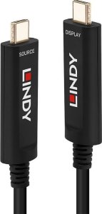 Kabel USB Lindy Cable Lindy Fibre Optic Hybrid USB-C 15m Black 1