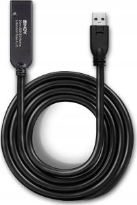 Kabel USB Lindy USB-A - USB-A 20 m Czarny (43375) 3
