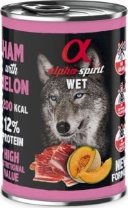 Alpha Spirit Mokra karma dla psa Alpha Spirit szynka z melonem 400g 1