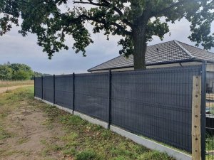 Linarem SiatkiSieci SIATKA CIENIUJĄCA 95% OSŁONA 1,8x25m ANTRACYT MASKUJĄCA NA OGRODZENIE PŁOT 2