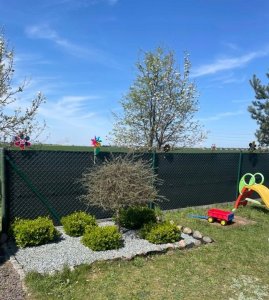 Linarem SiatkiSieci SIATKA CIENIUJĄCA 1,5x50m OSŁONA MASKUJĄCA NA OGRODZENIE PŁOT 75% GRAFITOWA 2