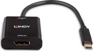 Adapter USB Lindy USB-C - DisplayPort Czarny  (43269) 2