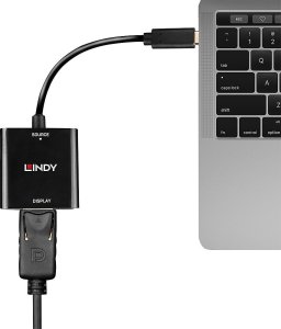 Adapter USB Lindy USB-C - DisplayPort Czarny  (43269) 4