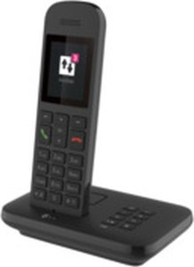 Telefon stacjonarny Telekom Telekom Sinus A12 schwarz m. Basis u. AB 1