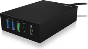 HUB USB Icy Box z zasilaczem do notebooków 3xUSB-A 1xUSB-C (IB-CH504-QN) 1