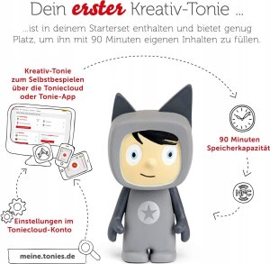 Tonies Tonies Starterset anthrazit (Toniebox + Kreativ-Tonie) 3