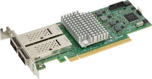 Kontroler SuperMicro Supermicro Netzwerkkarte Dual-Port QSFP28 100Gbit LP CX-4 EN AOC-S100G-M2C Single 1