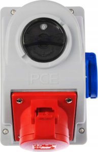 PCESP Rozdzielnica budowlana PCE Combo-Pol 96061441W 16A 400V 3P+Z gniazdo 230V wyłącznik 0-1 IP44 3