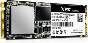Dysk SSD ADATA 512 GB M.2 2280 PCI-E x4 Gen3 NVMe (ASX7000NP-512GT-C) 1