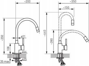 Bateria kuchenna Sourcing KITCHEN MIXER ZORBA BZR4B. BLACK 3