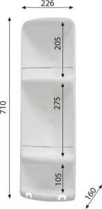 Koszyk prysznicowy Sourcing SHOWER RACK CAESAR WHITE  70810200300 2