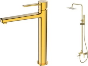 Zestaw prysznicowy Sourcing SHOWER COLUMN GLAMOUR WITH MIXER.  GOLD 1