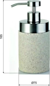 Dozownik do mydła Sapho SOAP DISPENSER STONE / COLOR SAND 2