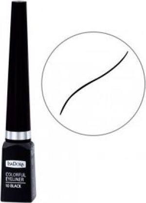 IsaDora Colorful Eyeliner tusz w pędzelku 10 Black 3,7ml 1