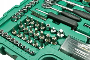 Zestaw narzędzi SATA SATA ZESTAW KLUCZY  124el  1/4"  3/8" 1/2"WALIZKA 4