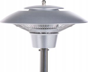 Beliani Elektryczny promiennik wolnostojący halogenowy 1500 W srebrny ASKJA 4