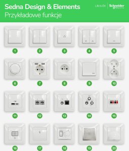 SCHNEIDERE Gniazdo schuko Schneider Sedna Design SDD114025 czarny antracyt Design & Elements 7