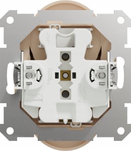 SCHNEIDERE Gniazdo podwójne z uziemieniem Schneider Sedna Design SDD112275 z przesłonami do systemu ramkowego beżowe Design & Elements 4