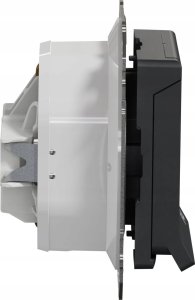 SCHNEIDERE Gniazdo schuko Schneider Sedna Design SDD214023 z przesłonami IP44 czarny antracyt Design & Elements 3
