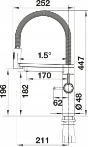 Bateria kuchenna Blanco Bateria drink.filter EVOL-S Pro powłoka PVD Steel 10