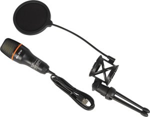 Mikrofon Blow Mikrofon gamingowy stojący z membraną BLOW streaming podświetlany + filtr 5