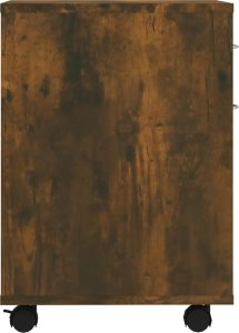 vidaXL vidaXL Szafka na kółkach, przydymiony dąb, 45x38x54 cm 7