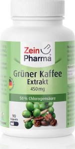 Zein Pharma Zein Pharma - Zielona Kawa, Ekstrakt, 450mg, 90 kapsułek 1