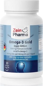 Zein Pharma Zein Pharma - Omega 3 Gold, Brain Edition, 1000mg, 30 kapsułek 1