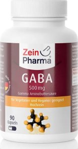 Zein Pharma Zein Pharma - GABA, 500mg, 90 kapsułek 1