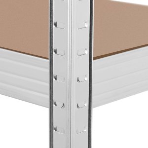 MSW Regał magazynowy metalowy 4 półki 600 kg 160 x 40 x 180 cm szary Regał magazynowy metalowy 4 półki 600 kg 160 x 40 x 180 cm szary 3