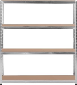 MSW Regał magazynowy metalowy 4 półki 600 kg 160 x 40 x 180 cm szary Regał magazynowy metalowy 4 półki 600 kg 160 x 40 x 180 cm szary 5