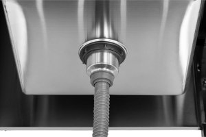 Royal Catering Zlew basen gastronomiczny jednokomorowy z półką i rantem prawy 120 x 60 x 94,5 cm Zlew basen gastronomiczny jednokomorowy z półką i rantem prawy 120 x 60 x 94,5 cm 3