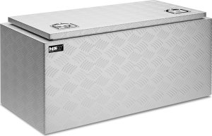 MSW Skrzynia narzędziowa transportowa aluminiowa zamykana na klucz 119 l 91 x 45 x 44.5 cm Skrzynia narzędziowa transportowa aluminiowa zamykana na klucz 119 l 91 x 45 x 44.5 cm 2
