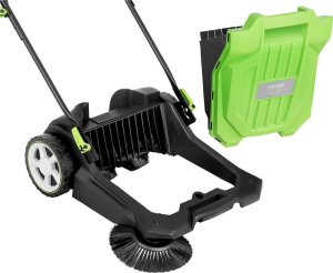 Ulsonix Zamiatarka ręczna magazynowa do piasku liści kostki 1 szczotka 20 l 55 cm Zamiatarka ręczna magazynowa do piasku liści kostki 1 szczotka 20 l 55 cm 6