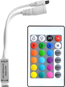 Noktowizor LED Sterownik do taśm LED RGB z pilotem 22 pin 1