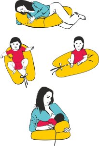 Sango Trade Poduszka relaksacyjna LONGER - SZARE GWIAZDKI 2