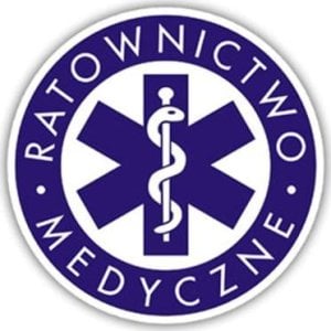 Polska Firma Naklejka RATOWNICTWO MEDYCZNE odblaskowa 46 cm na Ambulans karetkę 1