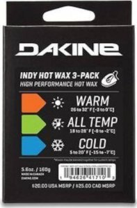 Dakine Wosk Smar Dakine Indy Hot Wax 3-Pack 160 g 2022 1