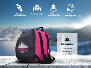 Snowsport Pokrowiec na buty narciarskie Snowsport BootBag Pink 2022 1