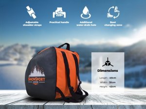 Snowsport Pokrowiec na buty narciarskie Snowsport BootBag Orange 1