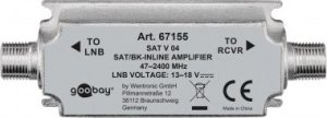 Antena RTV Goobay Wzmacniacz antenowy do instalacji satelitarnych/szerokopasmowych instalacji kablowych 47 MHz 2400 MHz - Zużycie Jednostka 1