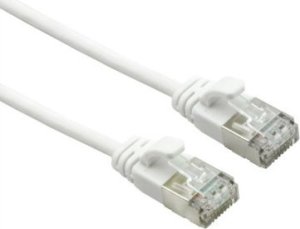 Roline ROLINE U/FTP DataCenter Kabel Cat.7, LSOH, met RJ45 connectoren (500 MHz / Class EA), extra dun, wit, 5 m 1