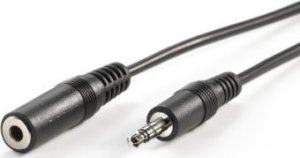 Kabel Value VALUE przedłużacz audio 3,5 mm M/F, czarny, 2 m 1