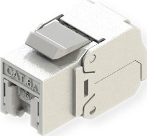 Roline ROLINE Cat.6A (Class EA) Keystone, RJ45, ekranowany, beznarzędziowy, srebrny 1