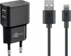 Ładowarka Goobay Zestaw do ładowania z dwoma USB-C 2,4 A 1