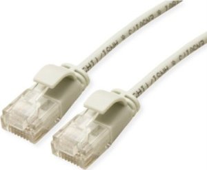 Roline ROLINE UTP Data Center Patchkabel Cat.6A (Class EA), LSOH, extra dun, grijs, 5 m 1