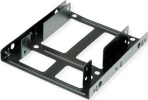 Roline Adapter montażowy ROLINE, ramka 3,5 cala na 2x 2,5 HDD/SSD, metal, czarny 1