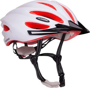 Hudora Bicycle Helmet Basalt Size 49-52 wh / og kolor biało-pomarańczowy, roz. 49-52 (84158) 1